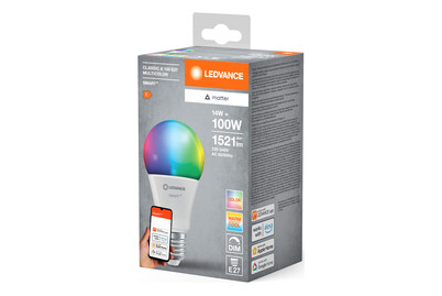 Image of Ledvance LED Lampe Smart + Matter A100 Rgbw 14W E27 matt