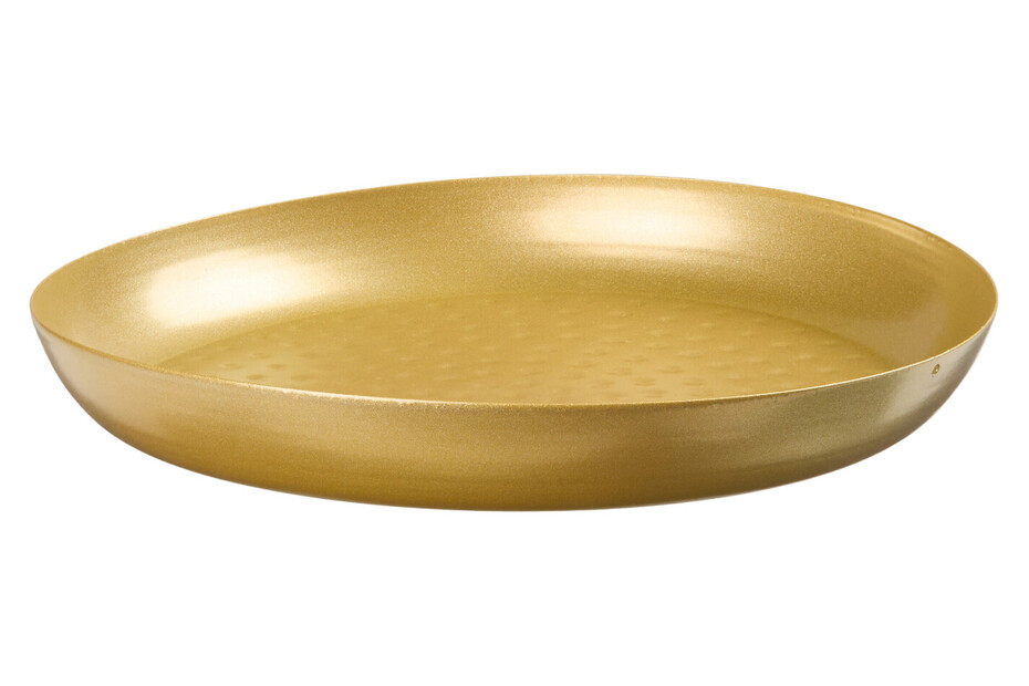 Metalltablett rund gold ⌀ 30.5cm kaufen bei JUMBO