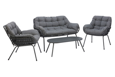 Home and More Lounge-Set Overlook 4-Teilig | Dunkelgrau