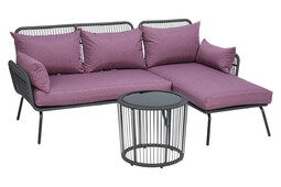 Home and More Rattan Lounge-Set Chelsea