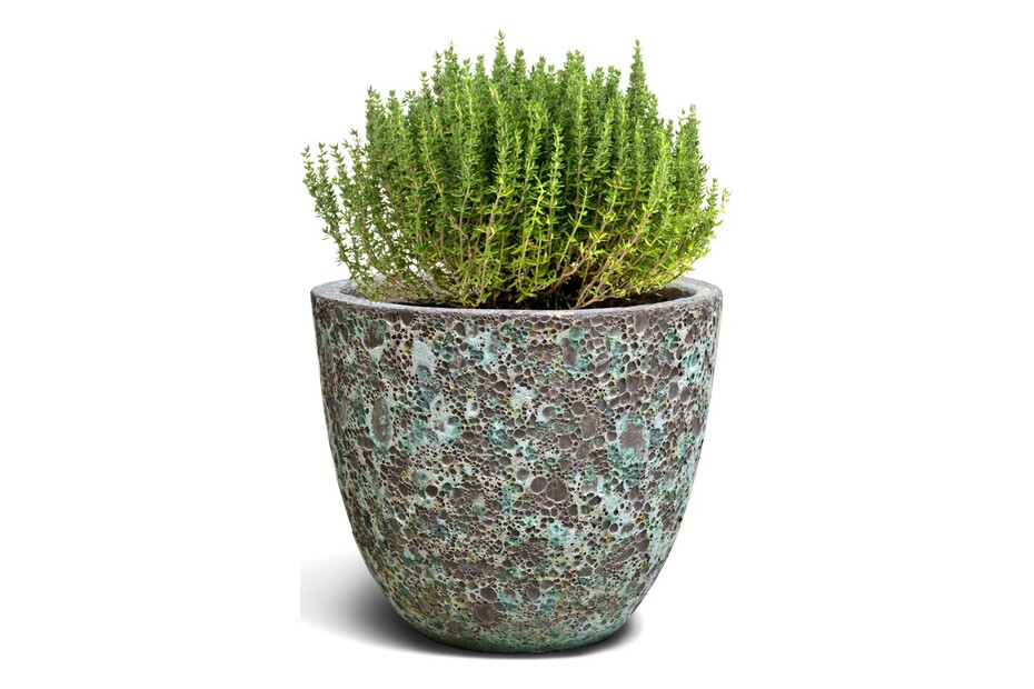 Arche Blumentopf SIMILCOTTO Gebürstet – 50 Cm Lang, In Grün – Mit Untersetzer, Für Balkon, Garten & Terrasse