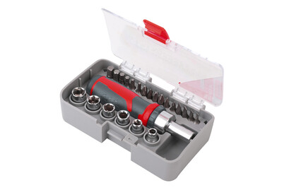 Image of 23-teiliges Ratschen- und Bit-Set