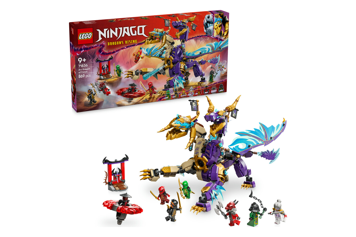 LEGO® - 71836 Arc : le dragon de la concentration, Multicolor