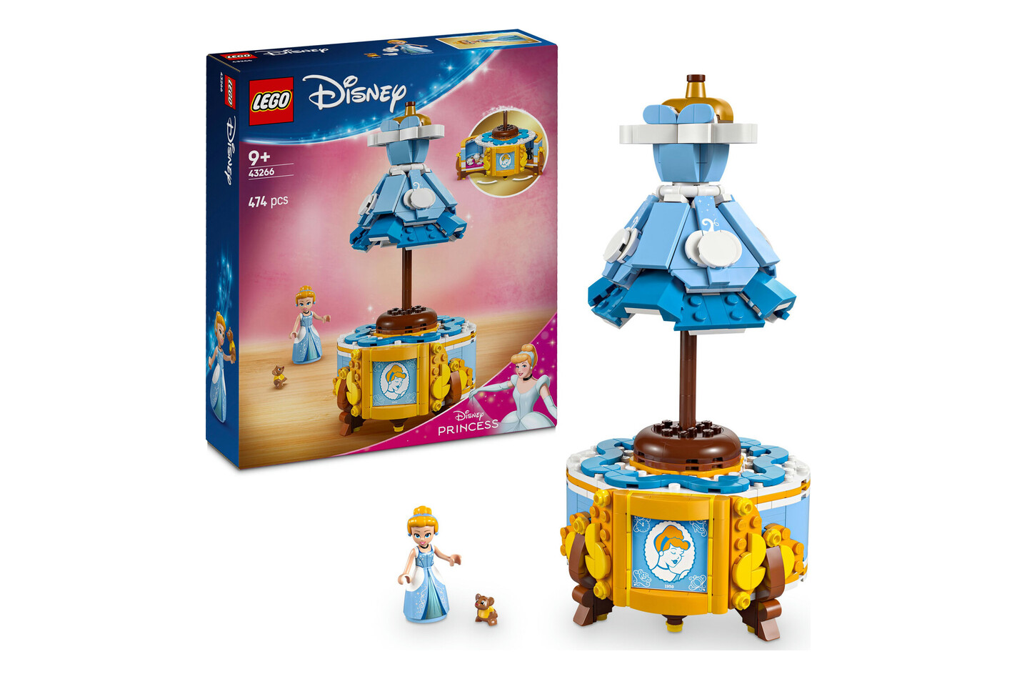 Lego® ǀ Disney 43266 Abito della Principessa Cenerentola - Giocattolo da costruzione con figura a partire da 9 anni
