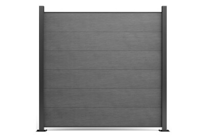 Set di recinzione a innesto DIY Panorama W282 Charcoal | 180 x 180 cm