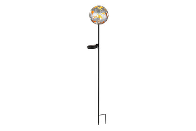 Globo Solarleuchte Metall rostfarben