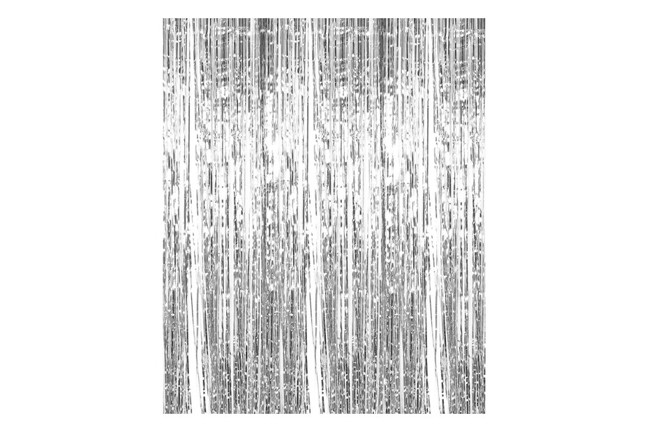 Lametta Vorhang silber, 0.9 x 2.4 m kaufen bei JUMBO