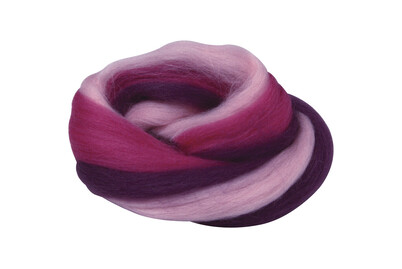 Image of Merino-Kammzug, multicolor, im Band, 21 mic, SB-Btl. 50g