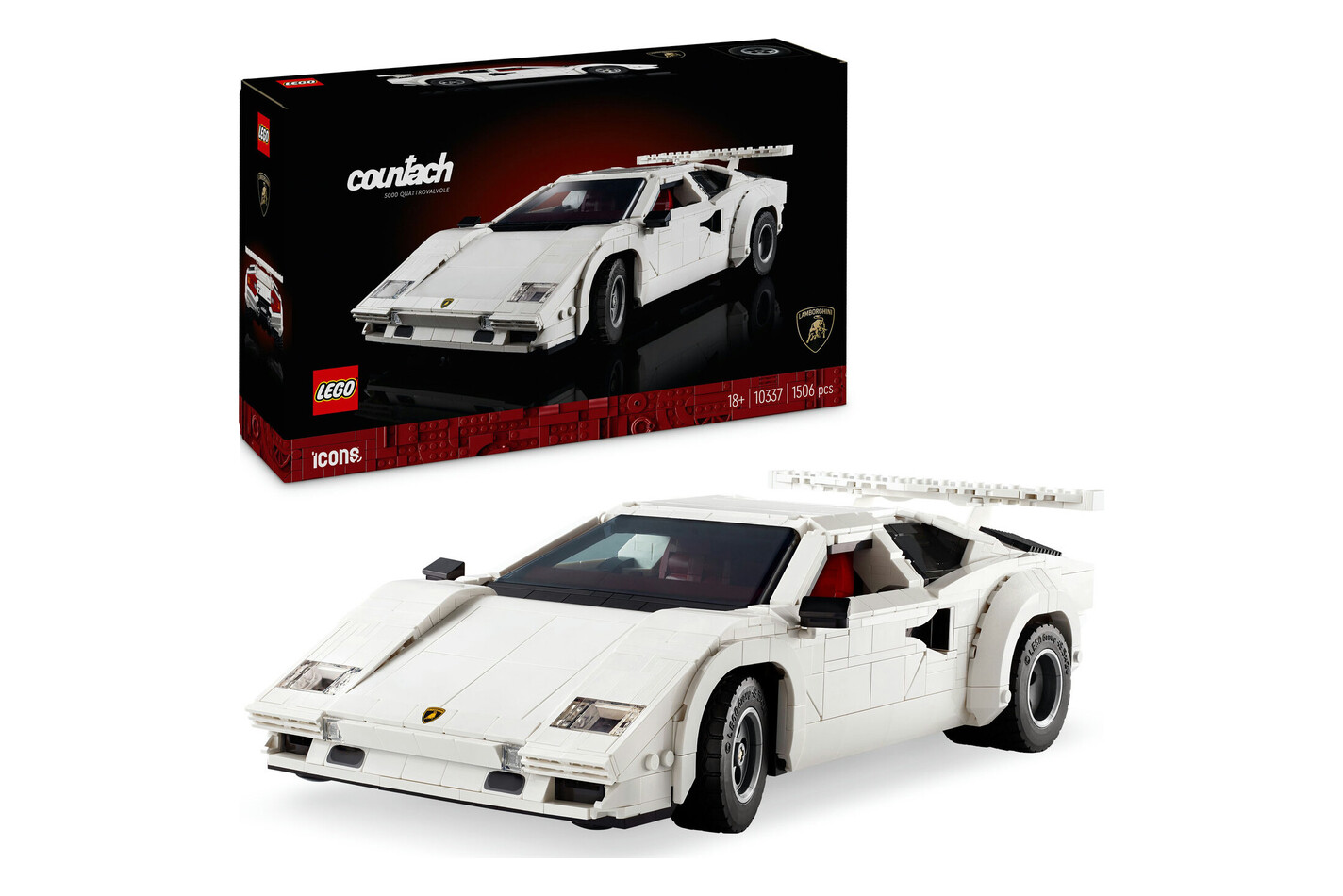 LEGO® - 10337 Lamborghini Countach 5000 Quattrovalvole, Multicolor