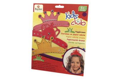 Image of Pappmasché-Kronen,Trio,kleine Prinzessin, 25x11 cm, SB-Btl. 3 Stück, 3 Sorten
