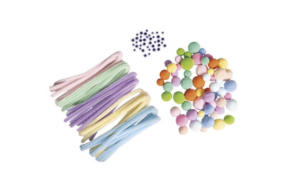 Image of Pompon Chenille Wackelaugen Mix, sortiert, SB-Btl. 125Stück