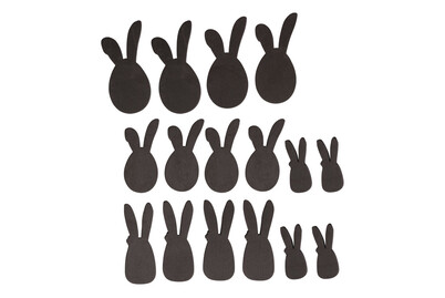 Image of Nupsi Platzhalter Osterhasen, 2 Designs, sortiert, SB-Btl. 16Stück