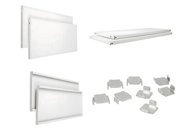 Image of ayce Ersatzböden (2 Stück) Metallschrank | 33x84.5 cm | Traglast: 60 kg pro Boden