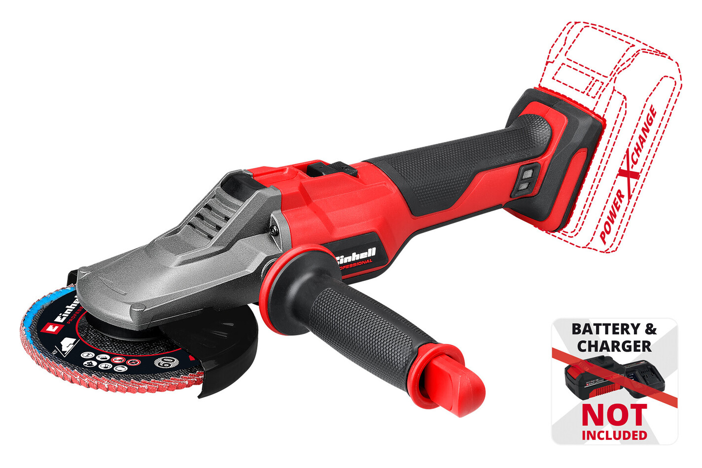 Einhell Professional Meuleuse d'angle sans fil Tp-Ag 18/125 F Li BL | Solo