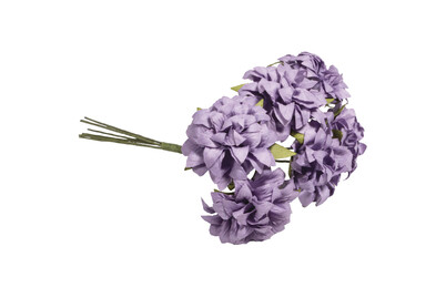 Image of Papier Anemone, 30mm ø, 10cm, 1 Bund, 6Stück