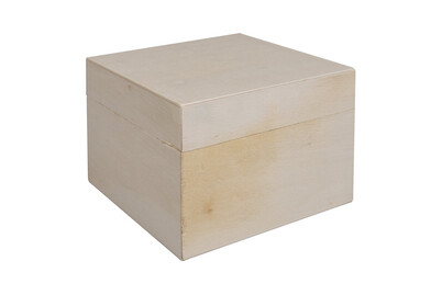 Image of Holz Box mit Deckel, FSC Mix Credit, 12x12x9cm