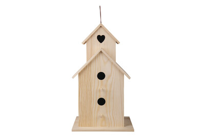Image of Holz Vogelhaus XL, FSC 100%, 22x19x39cm