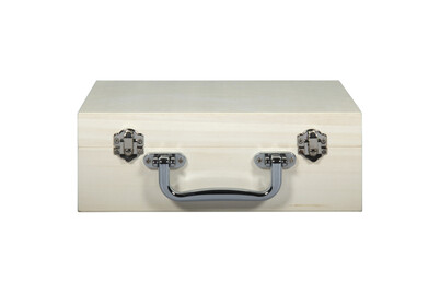 Image of Holz Koffer m. Kunststoffgriff, FSC 100%, 25x16x9cm