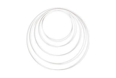 Image of Metallringe sortiert, 2x 10cm,12cm,15cm,18cm,20cm, Box 10Stück