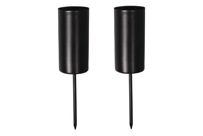 Image of Stabkerzenhalter zum Stecken, 2,3cm ø, Halter 5cm,Dornlänge 5cm, SB-Btl. 2Stück