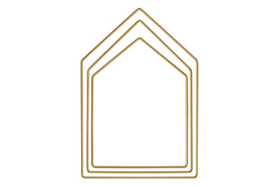 Image of Metallringe Häuser sortiert, je 1x19cm, 23cm, 27,5cm, Box 3Stück