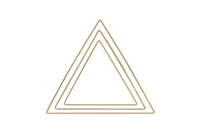 Image of Metallringe Dreiecke sortiert, je 1x20cm, 25cm, 30cm, Box 3Stück