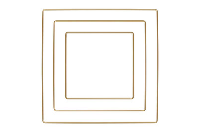 Image of Metallringe Quadrate sortiert, je 1x15cm, 20cm, 25cm, Box 3Stück