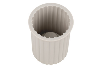 Image of Silikon Giessform Kerzenhalter geriffelt, für Teelichter und Stabkerzen, ø52xH80mm