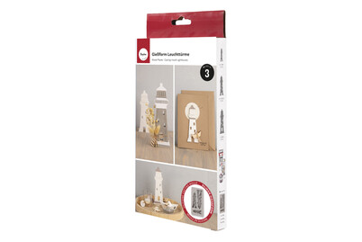 Image of Silikon Giessform Leuchttürme, 14,5x26x2cm, 3 Formen, Box 1Stück