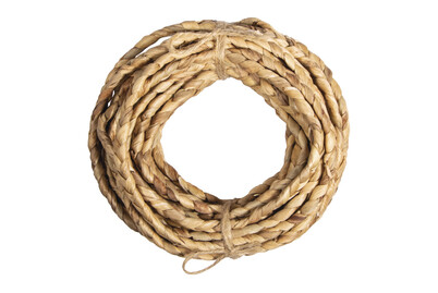 Image of Wasserhyazinthen Band, 3fach geflochten, 9,5m, 1,2cm breit, natur, Bündel 1Stück