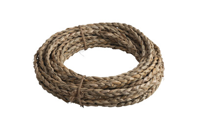 Image of Schilfgras Band, 3fach geflochten, 10m, 1cm breit, natur, Bündel 1Stück