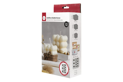 Image of Silikon Giessform Bubble Kerzen, 24,4x18x5cm, 12 Formen, SB-Box 1Stück