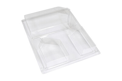 Image of PET Giessform Häuser Schrägdach, 3 Häuser, Tiefe 3cm