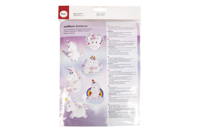 Image of Ldpe Giessform: Einhörner 2, 6 Motive,6-10cm, SB-Btl 1Stück