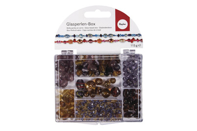 Image of Glasperlen-Box, Farb- und Grössenmix, SB-Box 115g