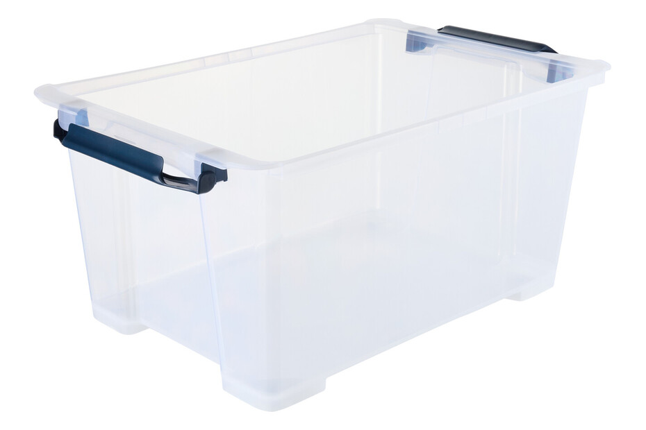 Evo Easy Boîte de rangement 65l avec couvercle, plastique de qualité Evo Easy Boîte de rangement 65l avec couvercle, plastique de qualité