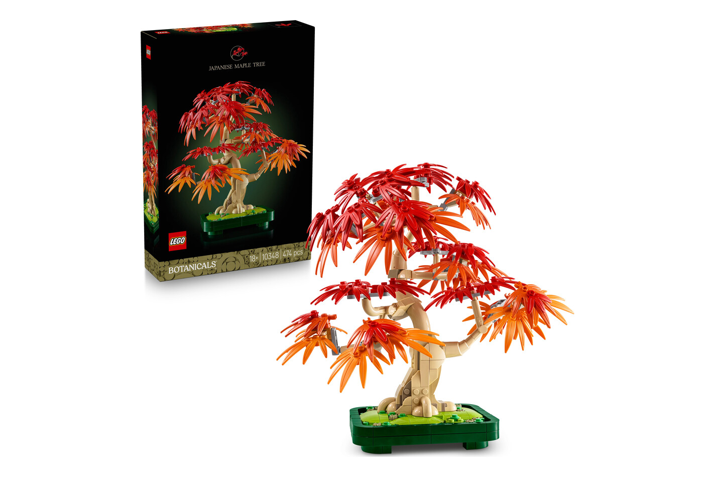 LEGO® - 10348 Bonsaï d’érable rouge du Japon, Multicolor