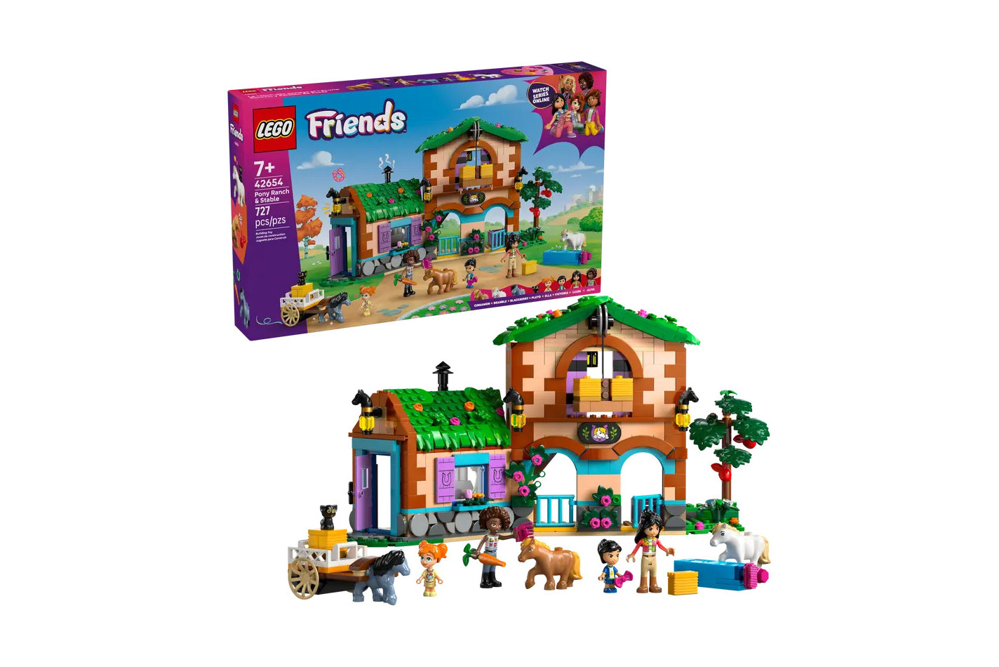 LEGO® - 42654 Le ranch et les écuries des poneys, Multicolor