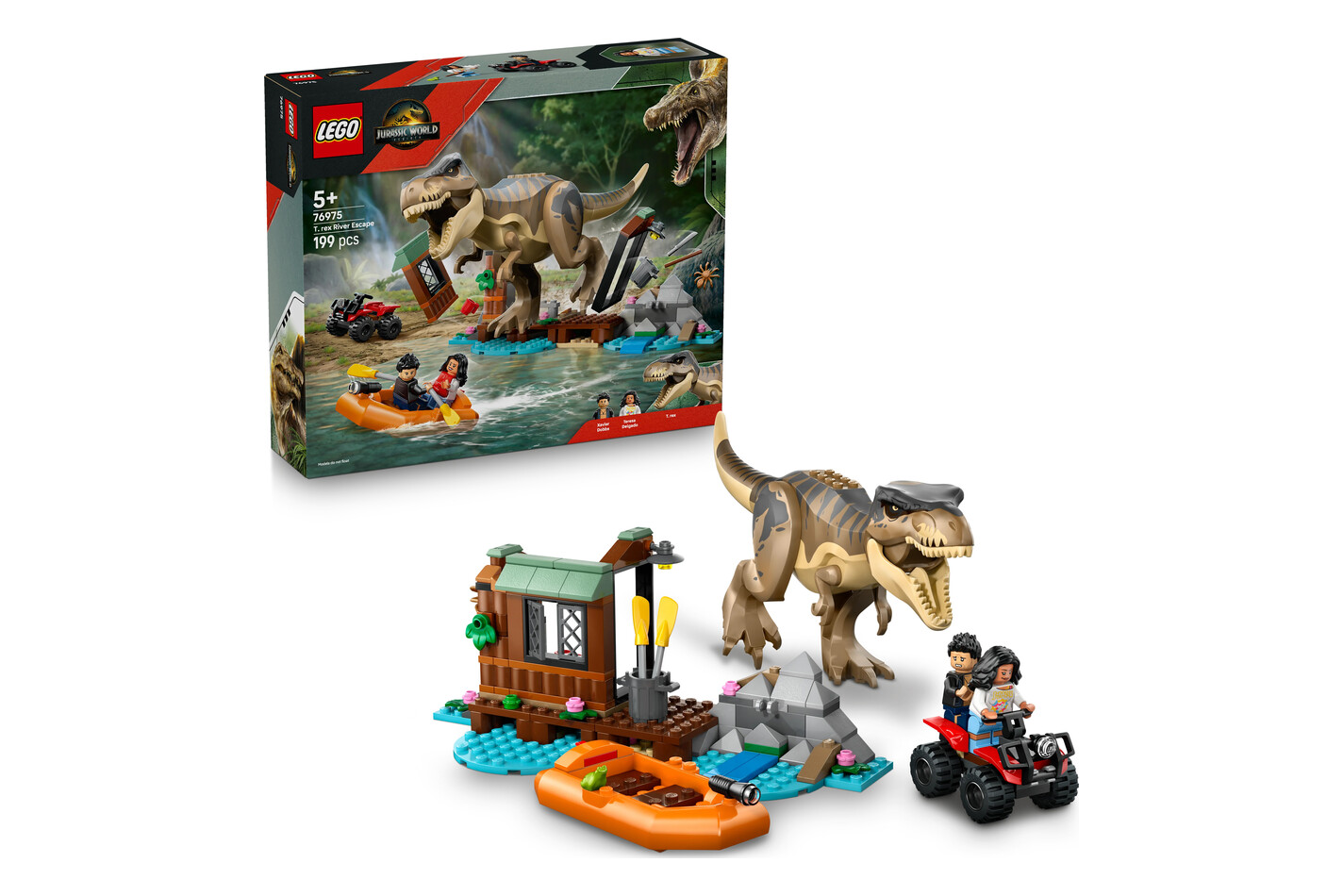 LEGO® - 76975 Le T. rex et l’évasion sur la rivière, Multicolor
