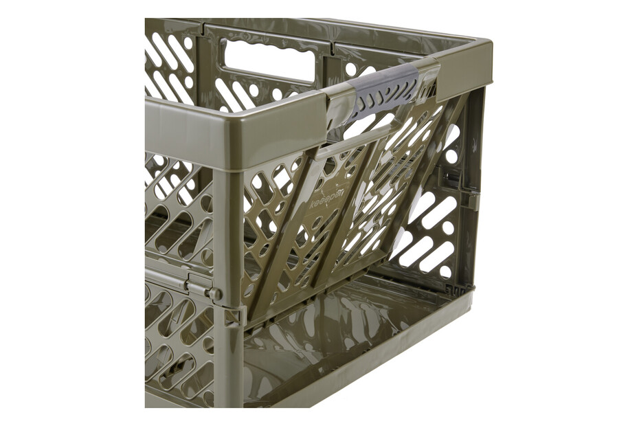 KEEEPER 4x boîtes pliantes robustes avec poignées souples, 54 x 37 x 28 cm, 45 l, Ben, vert/marron | Leroy Merlin KEEEPER 4x boîtes pliantes robustes avec poignées souples, 54 x 37 x 28 cm, 45 l, Ben, vert/marron | Leroy Merlin
