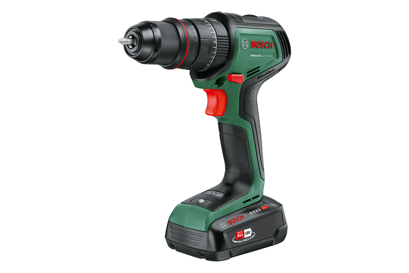 Bosch Perceuse-visseuse à percussion sans fil Advanced Impact 18V-80 Set | 18 V | 82 Nm | 2.5 Ah