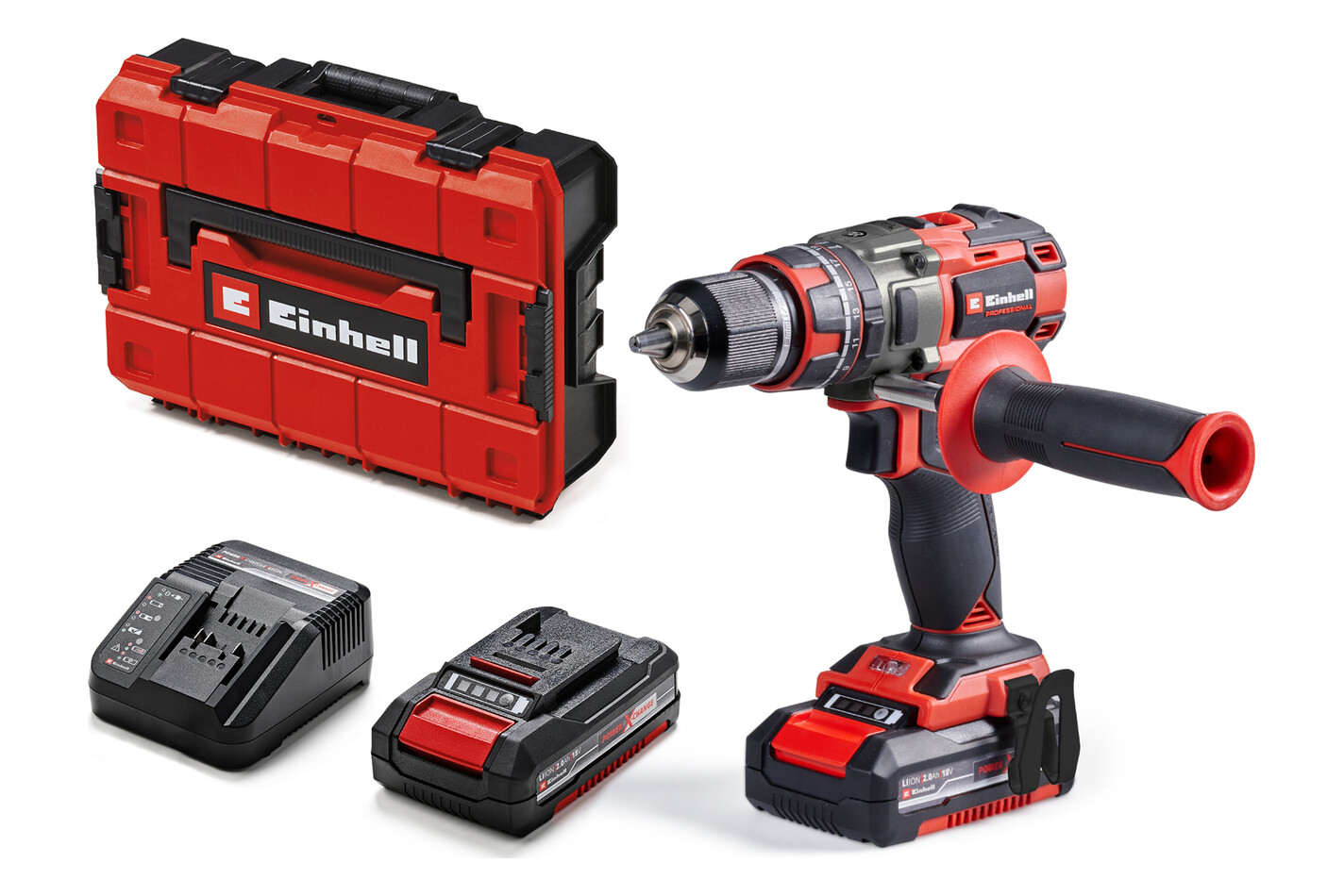 Einhell Professional Perceuse à percussion sans fil Tp-Cd 18/80 Li-I BL | 18 V | 80 Nm | 2x 2 Ah