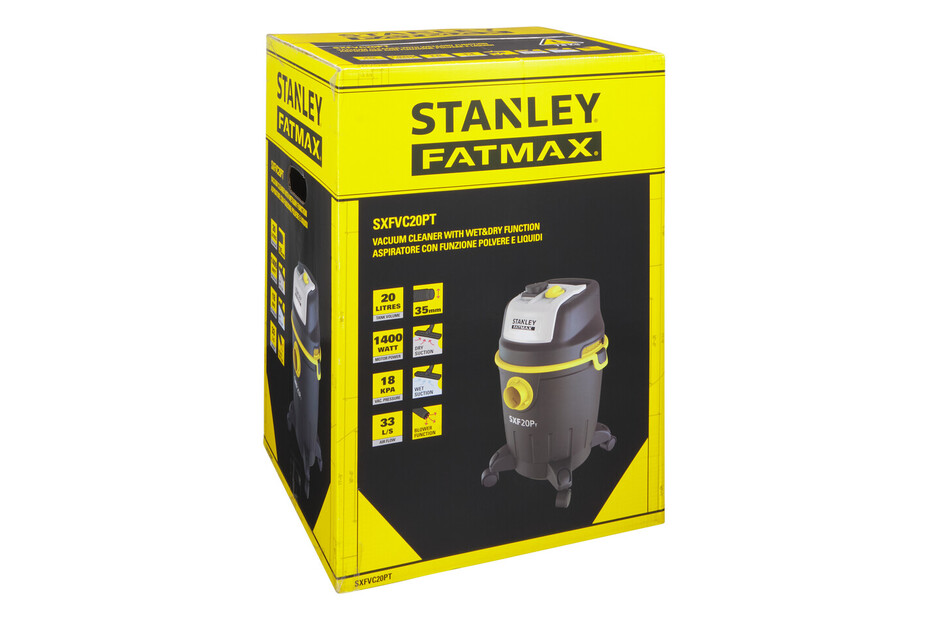 Stanley Aspiratore solidi-liquidi SXFVC20PT-E |1400 Watt acquistare da JUMBO Stanley Aspiratore solidi-liquidi SXFVC20PT-E |1400 Watt acquistare da JUMBO