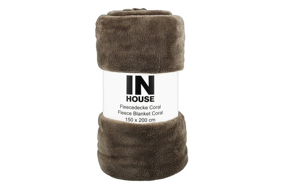 IH Coral Fleece Decke uni taupe 150x200 kaufen bei JUMBO