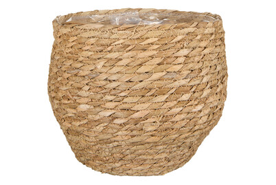 Image of Mica Korb aus Seegras | Ø22xH19 | Helbraun