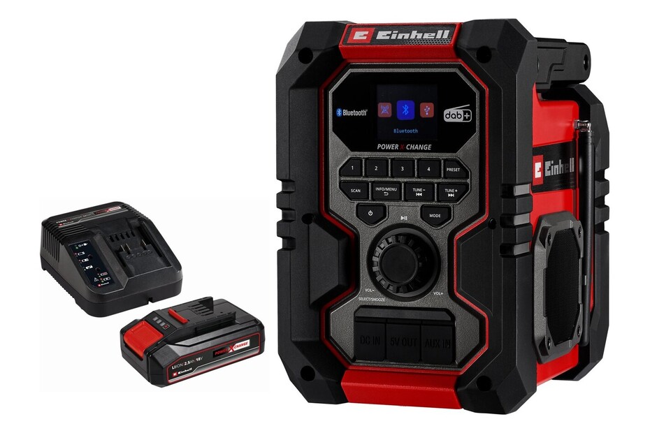 Einhell Akku-Radio TE-CR 18 Li DAB+/FM/BT Kit