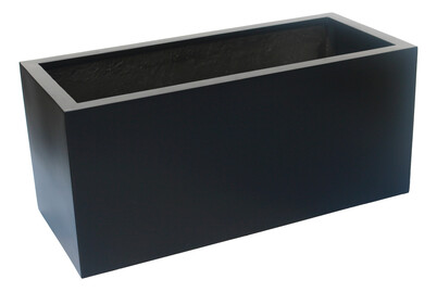 Jardin Royal Cassa per piante Ibiza | Nero opaco | 100 x 45 x H 45 cm | 182 l