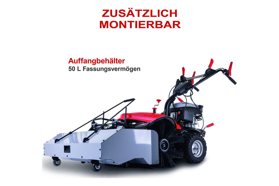 Spazzatrice Scheppach S800 - Larghezza 650mm, Cestino 20L, Per Foglie E Detriti, Sistema 3 Spazzole - Foto 6