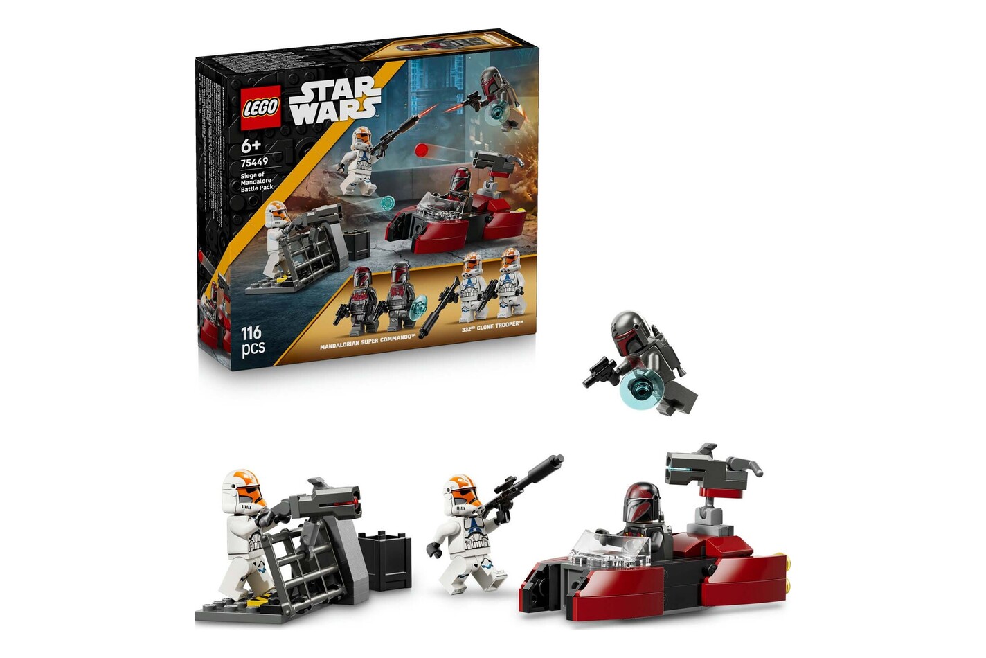 LEGO® - 75449 Pack de combat Le Siège de Mandalore, Multicolor