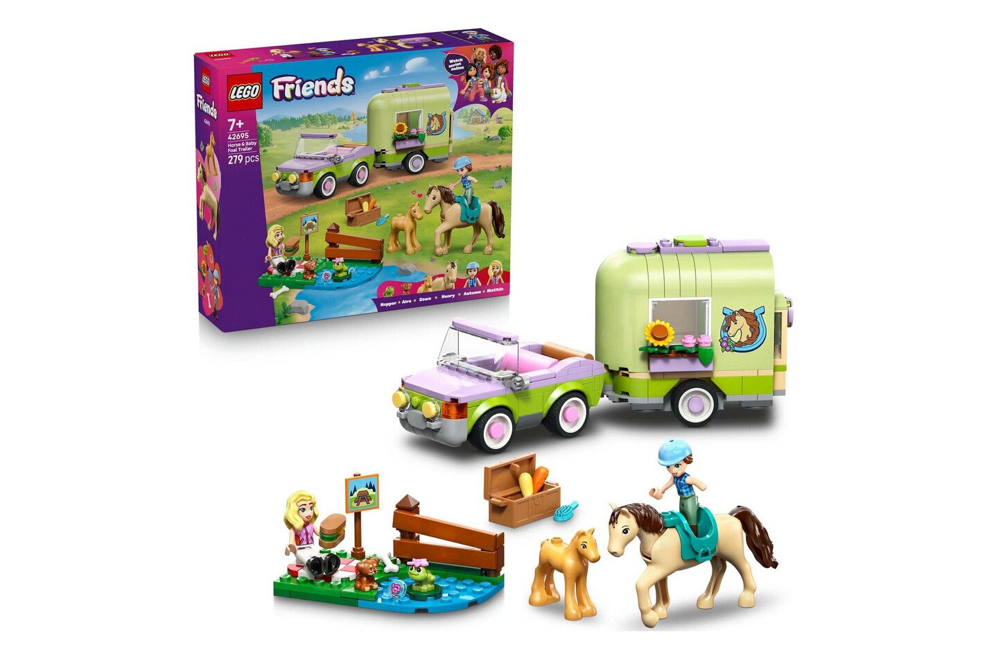 LEGO® - 42695 La remorque du cheval et du poulain, Multicolor